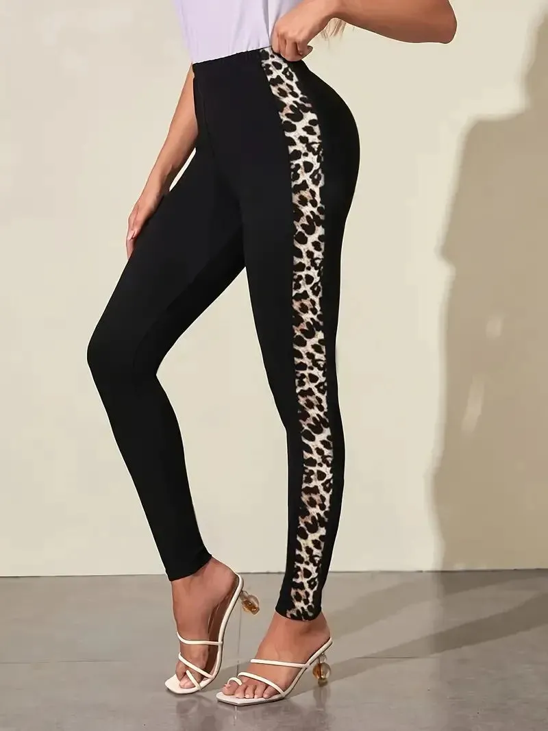 Heidi-Mode | Elastische Hose mit Leopardenmuster